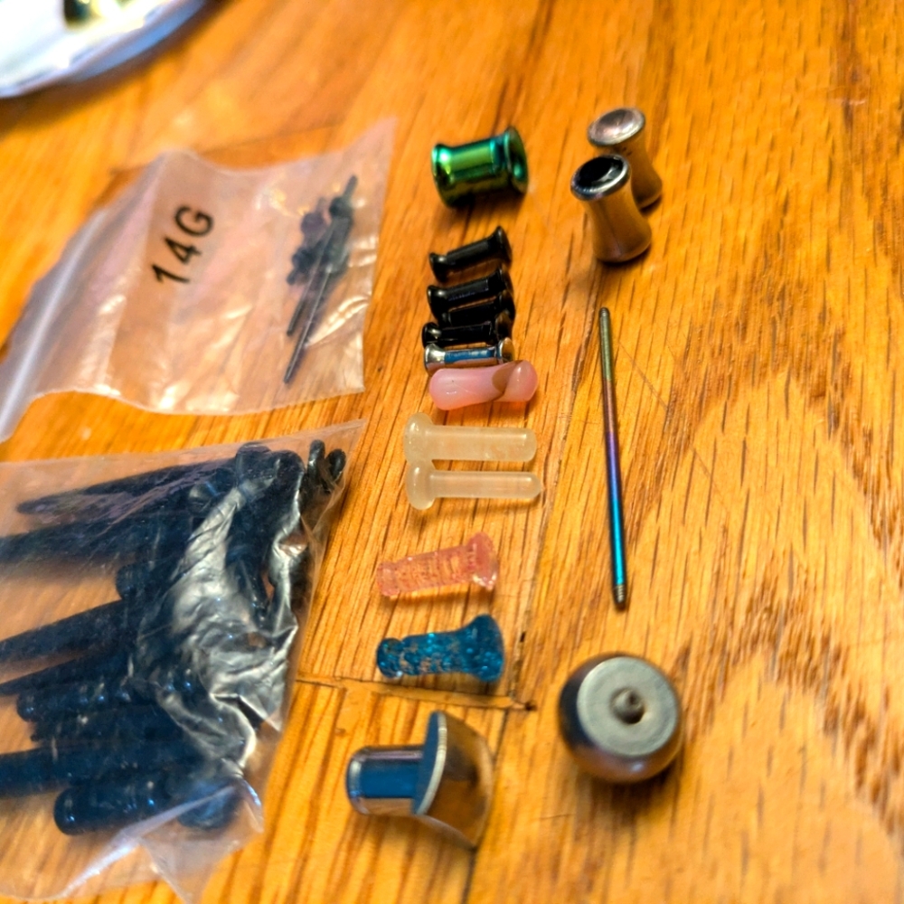 Lot of Random Gauged Body Jewelry Plugs